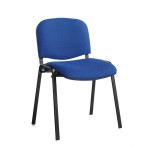 Taurus Meeting Chair Black Frame Blue