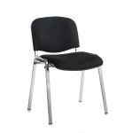 Taurus Meeting Chair Chrome Frame Black