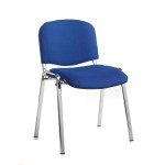 Taurus Meeting Chair Chrome Frame Blue