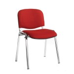 Taurus Meeting Chair Chrome Frame Burgundy