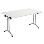 Rectangular 140x70 Folding Meeting Table White