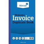 Silvine Carbonless Duplicate Invoice Book 210x127mm