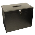 Catherdral Metal File Box - A4