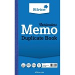 Silvine Carbonless Duplicate Memo Book