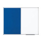 Nobo Classic Combi Blue Felt/Steel Noticeboard 900x600mm