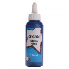 Create - Glitter Glue - 120ml Blue