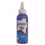 Create - Glitter Glue - 120ml Purple