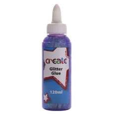 Create - Glitter Glue - 120ml Purple