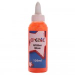 Create - Glitter Glue - 120ml Orange