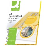 Q-Connect Matt A4 Laminating Pouch 160 Micron (Pack of 100)