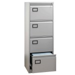 Contract 4 Drawer Steel Filing Grey