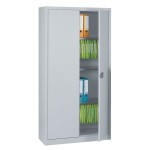 Contract Steel Cupboard 3 Shelves Grey