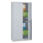 Contract Steel Cupboard 4 Shelves Grey