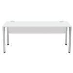 Fraction 3 Rectangular Desk White