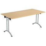 Rectangular 160x70 Folding Meeting Table Nova Oak