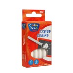 Color & Co - White Chalk - 10 Pack