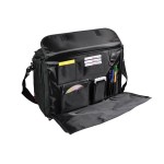 Monolith Polycanvas Pilot Case with Organiser Compartment Black
