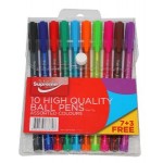 Supreme  Multi-colour Pen's (10PK)