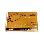 C5 Brown Envelopes (Half A4) 25Pk