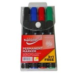 Permanent Markers - 4PK Assorted