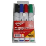 Whiteboard Markers (Large) - 4 Pk Assorted